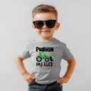 Funny St Patricks Day Shirt for Toddler Boys Girls Kids, Happy Lucky Tee Gnome Irish Shamrock Leprechaun Shark T Shirt,3-6T (Bulldozer)