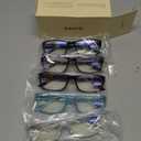 Gaoye 4.5 Professional Reading Glasses for All Day - Computer Readers with Blue Light Protection - Value Pack (A1-5 Pack Mix Color)