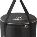 Morjor Dutch Oven Bag for 14 Inch Dutch Oven, Carry Bag with Extra Inner Crossed Straps & 2 Pockets