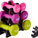 Dumbbell Rack, 3 Tier 10KG A-Frame Load Weight Rack Small Weight Tree Rack Dumbbells for Home Gym Exercise 9.06 * 8.86 * 3.35 In Only Dumbbell Rack