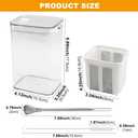 Greek Yogurt Strainer,1100ml Yogurt Strainer Separator,Yoghurt Maker with Fine Mesh Bag & Lid for Thick Greek Yogurt, Soybean Milk,Berries,Soup,Fruit Juice,Coffee(White,Size:10.8 * 9 * 17.6cm)
