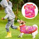 7 Pcs Dog Fleece Sweaters Dog Sweatshirt Winter Outfits Soft Fleece Puppy Sweater Outfits for Chihuahua Yorkshire Pets Cat(Cute,S(Neck: 8.27", Chest: 13.78", Back: 9.84"))