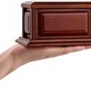 MAKEY'S Extra Small Keepsake Urns for Human Ashes, Professional Wood Urn for Ashes, Cremation Urn for Funeral (CherryKeepsake)
