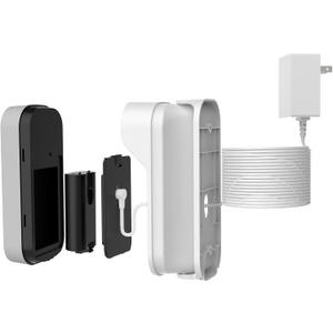 12V Power Adapter Kit for myQ Smart Garage Video Keypad, 25ft Stable Charging Cable & Swivel Angle Bracket, Weatherproof Mounting Bracket for myQ