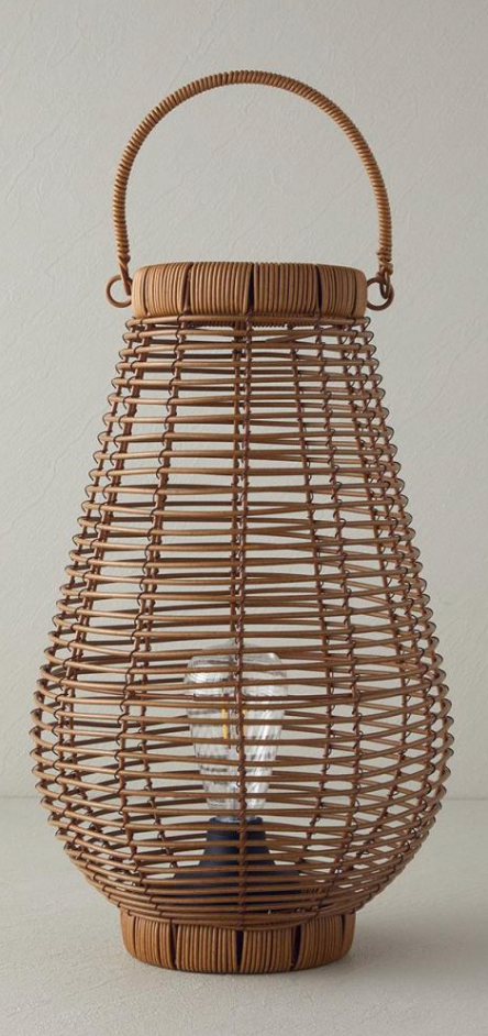Solar Lanterns Outdoor, Natural Rattan Bamboo Hanging Solar Lights Waterproof Decorative Lanterns for Yard, Patio, Lawn, Tabletop, Pathway, Landscape, Garden Decor Gifts