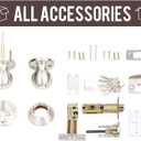 Cielsa Dawn Door Knobs Exterior Door Lock Set with Deadbolt, Single Cylinder Deadbolt Door Locks with Keys, Keyed Alike (Satin Nickel, Door Knob and Deadbolt)