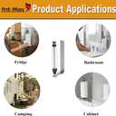 Ant Mag Magnetic Paper Towel Holder with One Hand Paper Tear and Adjustable Damping Effect Strong Magnet Ideal for Kitchen Refrigerator Cruise & Grill,Silver