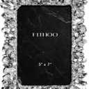 5x7 Picture Frame Crystal Cluster Vintage Photo Frame with High Definition Glass Antique Display Holder for Tabletop Wall Hanging (Silver)