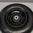 13 Inch 1 PC Rubber Pneumatic Replacement Tires and Wheels 4.00-6 with 5/8'' Axle Bore Hole, Inflated Air Wheel for Wheelbarrow/Wagon/Hand Truck/Trolley/Garden Scooter etc.