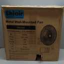 20" Wall Mounted Fan with Thermostat & Remote, Oscillating Fan