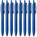 Uni Jetstream Single Ballpoint Pen, Equipped with 0.5mm Lite Touch Ink (Blue), Blue Body, SXNLS05.33, Set of 10
