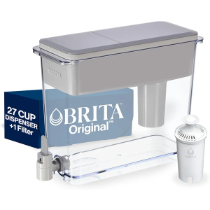 Brita UltraMax Large Water Dispenser With Standard Filter, BPA-Free, Reduces Copper, Cadmium and Mercury Impurities, Lasts 2 Months or 40 Gallons, Includes 1 Filter, Kitchen Accessories, Large 27-Cup Brita UltraMax Large Water Dispenser With Standard Filter, BPA-Free, Reduces Copper, Cadmium and Mercury Impurities, Lasts 2 Months or 40 Gallons, Includes 1 Filter, Kitchen Accessories, Large 27-Cup