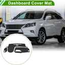 Dashboard Cover for Lexus RX 350 2020-2022 Dash Cover Mat Carpet Center Console Dash Cover Mat Car Interior Anti-Slip Faux Leather Black 1 Pc