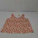 Ekouaer Womens Silk Satin Tank Tops V Neck Casual Cami Sleeveless Camisole Blouses Summer Basic Tank Shirt (Medium, Red Flower)