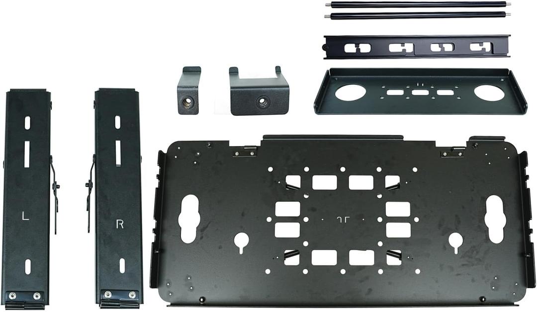 L2R for Jeep Wrangler JL 2-Door 2018-2024 Tailgate Storage Rack Foldable Interior Trim Trunk Storage Rack Table Board Extension