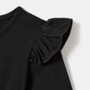 PATPAT Family Matching Outfits Mommy and Me Dresses Matching Set Long Sleeve Plaid Midi Dress and Casual Button Down Shirts (3-6 Months, Navy Blue)