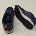 New Balance Kids Fresh Foam 650 V1 Bungee Lace with Top Strap Running Shoe (13.5 Wide Little Kid, Nb Navy/Blue Oasis/Team Orange)
