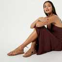 The Drop Women's Haven Lace Up Gladiator Sandal (5, Doe Tan)