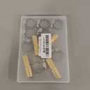 Joywayus 5/8" ID Hose Barb Hex Union Brass Fitting Water/Fuel/Air with 10 Stainless Steel Clamps (Pack of 5)