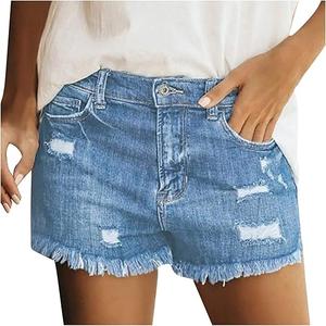 Women Jeans Shorts High Waisted Denim Shorts Ripped Jeans Shorts Cut Off Jean Shorts Stretchy Jean Shorts Shorts
M