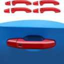 RT-TCZ for Silverado Door Handle Cover Trim Fit for Chevy Tahoe 2021+ Suburban 2020+ Silverado 2019+ for GMC Yukon 2021+ Sierra 2019+ Red Exterior Accessories 4pcs