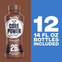 Core Power Protein Shake, Chocolate, 26g Bottle, 14oz, 12 Pack (EXP 02/18/27)