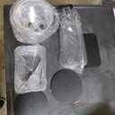 3+1 Pack Laundry Pods Containers & Dryer Sheet Holder & Laundry Detergent Dispenser, Laundry Room Organization and Storage Jars with Lids, Labels and Scoops for Scent Booster Powder Pods, Black Lid