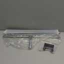 Shower Squeegee with Long Handle and Adhesive Hook. for Glass Doors, Tile Walls, Mirrors and Windows. Telescoping Squeegee for Cleaning. Bathroom Stainless Steel Squeegee, 10inch Wide, Chrome  1pk