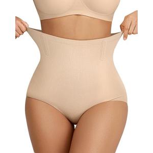 OEAK Tummy Control Shapewear for Women Seamless Girdle High Waisted Body Shaper Underwear Panty Smooth Under Dress Shapewear Size L
