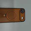Butaiga for iPhone Air Case Leather Strap with Ring Stand, Brown