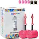 RideNow 2-Pack MTB Bike Inner Tube 24//26/27.5/29" for 1.3-2.0/1.9-2.5, with MTB/Ebike/Gravel 45/65mm Metal/TPU Presta Valve, Ultra-Light Puncture Resistant Bike Inner Tube(Include Patch Repair Kits)