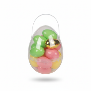 Large Easter Egg Container Filled with 17 Plastic Easter Eggs - Easter Supplies and Decor