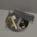 dreampossible Key Holder for Wall Decorative with Shelf and Hooks, Mail Organizer Wall Mount with Sunglasses Holder, Circular Design Entryway Key Rack Hanger, Rustic Home Decor (black&gold)