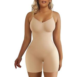 SHAPERX Women's Shapewear Bodysuit Tummy Control Body Shaper Seamless Sculpting Snatched Waist Body Suit, Size: L/XL
