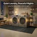 Foldable High-Density Washer Dryer Mat, 68 x 29.5 in, Noise Reduction Anti-Vibration Mat, Waterproof & Non-Slip, Floor Protection Ideal for Late-Night Laundry & Pet-Friendly Homes