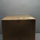 Round Pouf Ottoman 26 * 18" Small Ottoman Foot Rest Pouf Brown Foot Stools for Living Room Comfortable and Dirt Resistant Poofs/Ottomans Furniture Round Ottomans Floor Poufs for Home Decor