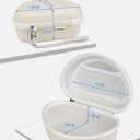 Hard Headphone Case for Beats Solo 4, Studio Pro, Solo 3, Studio 3, Solo 2,Over Ear Headphone Carrying Case with Storage Cable Bag Strap for Travel (Beige)