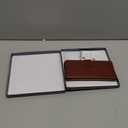 MONASAY Wallet Case Compatible for Galaxy S22 Ultra 5G, 6.8 inch [Included Screen Protector][RFID Blocking] Flip Folio Leather Cell Phone Cover with Credit Card Holder, Brown