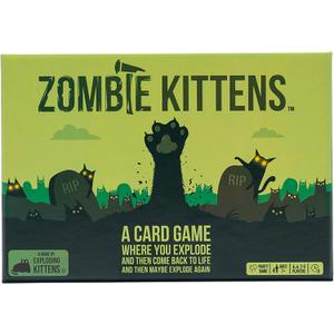 Exploding Kittens Zombie Kittens 2-5 Players - Ages 7+ - 15 Minutes to Play - High Stakes Zombie Card Game - Party Game, Family Game Night, Kid and Adult Card Game