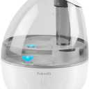 Poksolfy Cool Mist Humidifier for Bedroom,2L Small Humidifiers for Bedroom and Office,25dB Humidifier for Toy room and Plant,Last Up to 13H on Max Mist Setting (Light Gray)