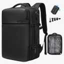 Vacuum Travel Backpack, 70L Expandable Air Vacuum Backpack for Travel, Vacpack Travel Vacuum Bags with Pump, TSA Lock, USB Charging Port, Waterproof