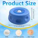 Dog Lick Bowl with Ball,Dog Licking Bowl with Rolling Ball,Slow Feeder Dog Bowls for Liquid with Rolling Ball,Slow Feeder Dog Bowls for Liquid Treat, for Large Medium Small Puppy Breeds (Blue)