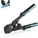DURATECH Ratchet PEX Crimping Tool, PEX Cinch Tool for Fastening Stainless Clamps from 3/8-in to 1-in, Fits ASTM F2098 Clamps and 10mm Max Width Single Ear Clamps