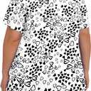 Womens Plus Size Tops Tunic Short Sleeve Crew Neck Shirts Casual Soft Blouse 1X-5X (White, XXXL)