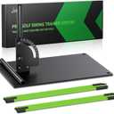 Jsikan Pro Golf Alignment Sticks System with Holder Angle Plate, Golf Trainer Aid Teaching Equipment for Aiming, Putting, Swing, Essentials Golf Gifts Accessories for Men and Women