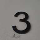 10 inch Large Stainless Steel House Nunmbers, Black Modern House Address Door Nunmber for Outside, Easy to Install, Matte Black(3)
