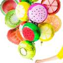 Simple polymer 18" Fruit Balloons, Pack of 24: Watermelon, Carambola, Kiwi, Dragon Fruit, Orange, Strawberry - Unisex-Kids, Children's Party Decoration
