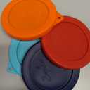 Sophico Silicone Replacement Lids for Pyrex and Anchor Hocking Glass Custard Cups 6oz, Round Silicone Cover for Food Storage (Container not Included)