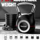 Yagud Adjustable Kettlebell, 22.5lbs Kettlebell Set with 7 Levels | Quick-Change Weights, Strength Training Equipment for Men/Women, Swings & Full-Body Workouts, Ergonomic Handle, for Home Gym