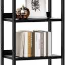 NUMENN Narrow Bookshelf, 6 Tier Bookshelves, Home Office Bookcase Shelf Storage Organizer, Free Standing Storage Shelving Unit for Bedroom, Living Room and Home Office, Black